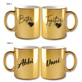 Metallic Color Couple Mugs - Better Together