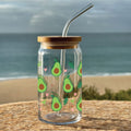 Glass Tumbler Avocado Print