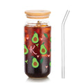 Glass Tumbler Avocado Print