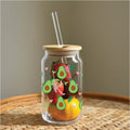 Glass Tumbler Avocado Print