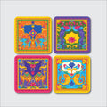 India Theme Coasters - Set of 4