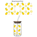 Glass Tumbler Lemon Design