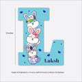 Monogram Alphabet Nameplate-Bunny