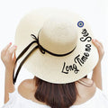 Wide Brim Beach Hat Evil Eye