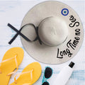 Wide Brim Beach Hat Evil Eye