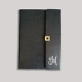 Premium Button Closure Diary - Monogram