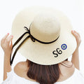 Wide Brim Beach Hat Your Initial