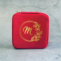 Personalized Velvet Jewellery Box - Leaf Frame