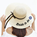 Wide Brim Beach Hat Bride To Be