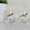 Whiskey Glass - Mr. & Mrs. Set of 2