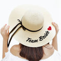 Wide Brim Beach Hat Team Bride