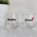 Whiskey Glass - Together Forever Set of 2