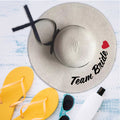 Wide Brim Beach Hat Team Bride