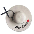 Wide Brim Beach Hat Team Bride