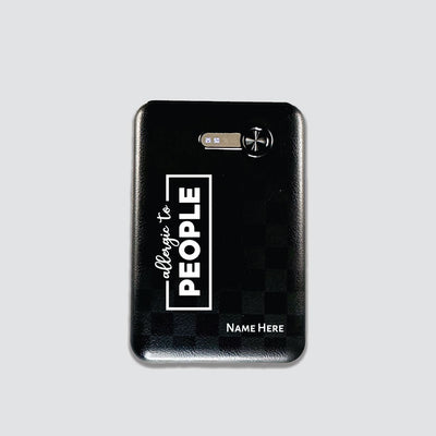 Personalized Allergic to People Power Bank