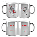Metallic Color Couple Mugs - Love Magnet