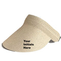 Beach Visor Hat Single Initial
