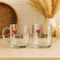 Glass Mug Set of 2- Mr & Mrs