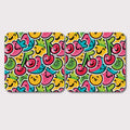 Placemats, Coaster and Trivet Set - Fruit Smiley Pattern