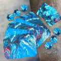 Placemats, Coaster and Trivet Set - Marble Blue