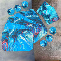 Placemats, Coaster and Trivet Set - Marble Blue