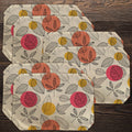Placemats, Coaster and Trivet Set - Leaf Pattern