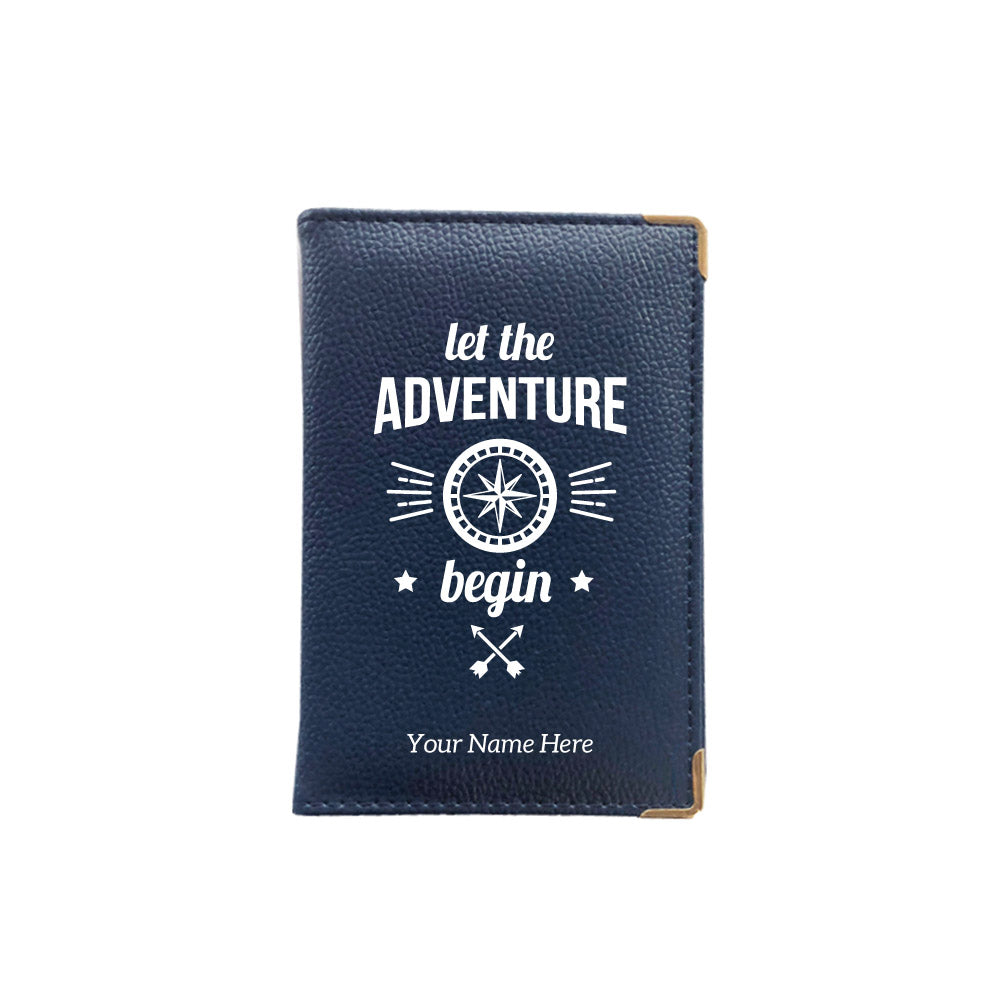 Let The Adventure Begin Personalized Passport Cover