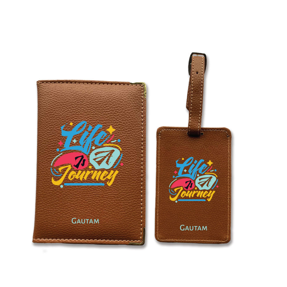 Passport Cover Luggage Tag Journey Gift Set