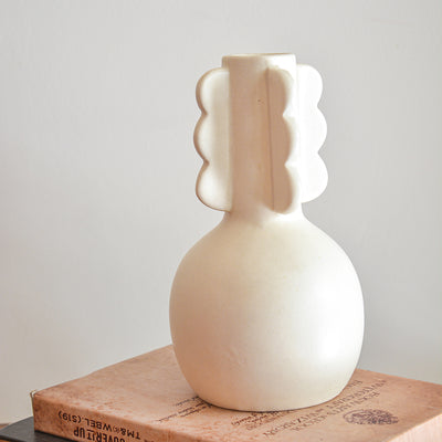 Oasis Black & White Stoneware Vase (Set of 2)
