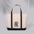 Beach Tote Bag - Initial