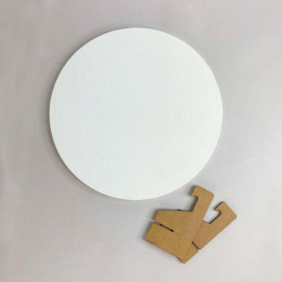 Round Canvas with Stand- Live More