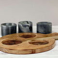 Marble Condiment Set of 3
