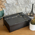 Textured Black Hamper Boxes - Set of 3