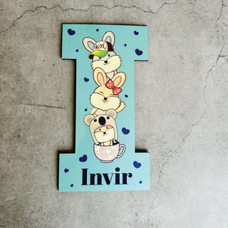 Monogram Alphabet Nameplate-Bunny
