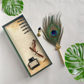Submarine Peacock Feather Calligraphy Pen Set