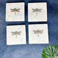 Dragonfly Marble Coasters