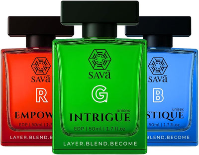 RGB Luxury Perfume Layering Gift Set | 3 Scents Create 7 Signature Fragrances