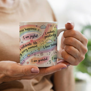Choose Happiness Affirmation Mug | Positive Mindset & Gratitude Coffee Mug