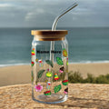 Glass Tumbler Fruits Design