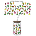 Glass Tumbler Fruits Design