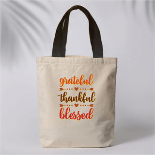 Canvas Tote Bag- Blessed with Name
