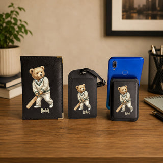 Personalised Rakhi Gift Box – Passport Cover, MagSafe Mobile Wallet & Luggage Tag