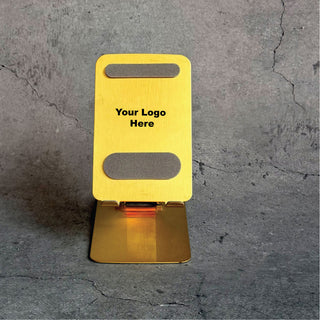 Golden Metal Mobile Stand 