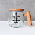 Initial & Name Self Stirring Glass Coffee Mug