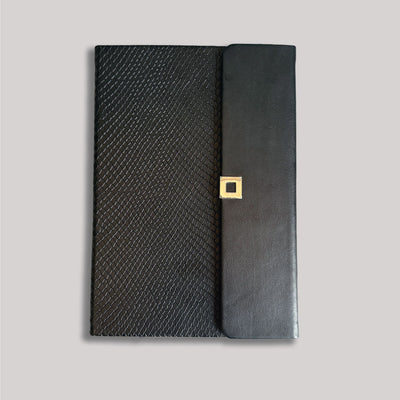 Premium Button Closure Diary - Monogram