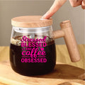 Self Stirring Glass Coffee Mug
