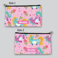 Unicorn Print Pencil Pouch