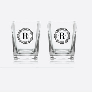 Shot Glass - Monogram Set of 2