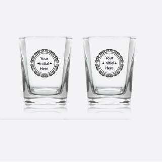 Shot Glass - Monogram Set of 2