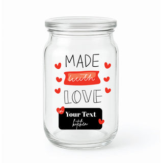 Glass Jar - Made with Love